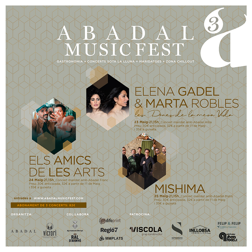 23 a 25 Maig |  Abadal Music Fest 2024